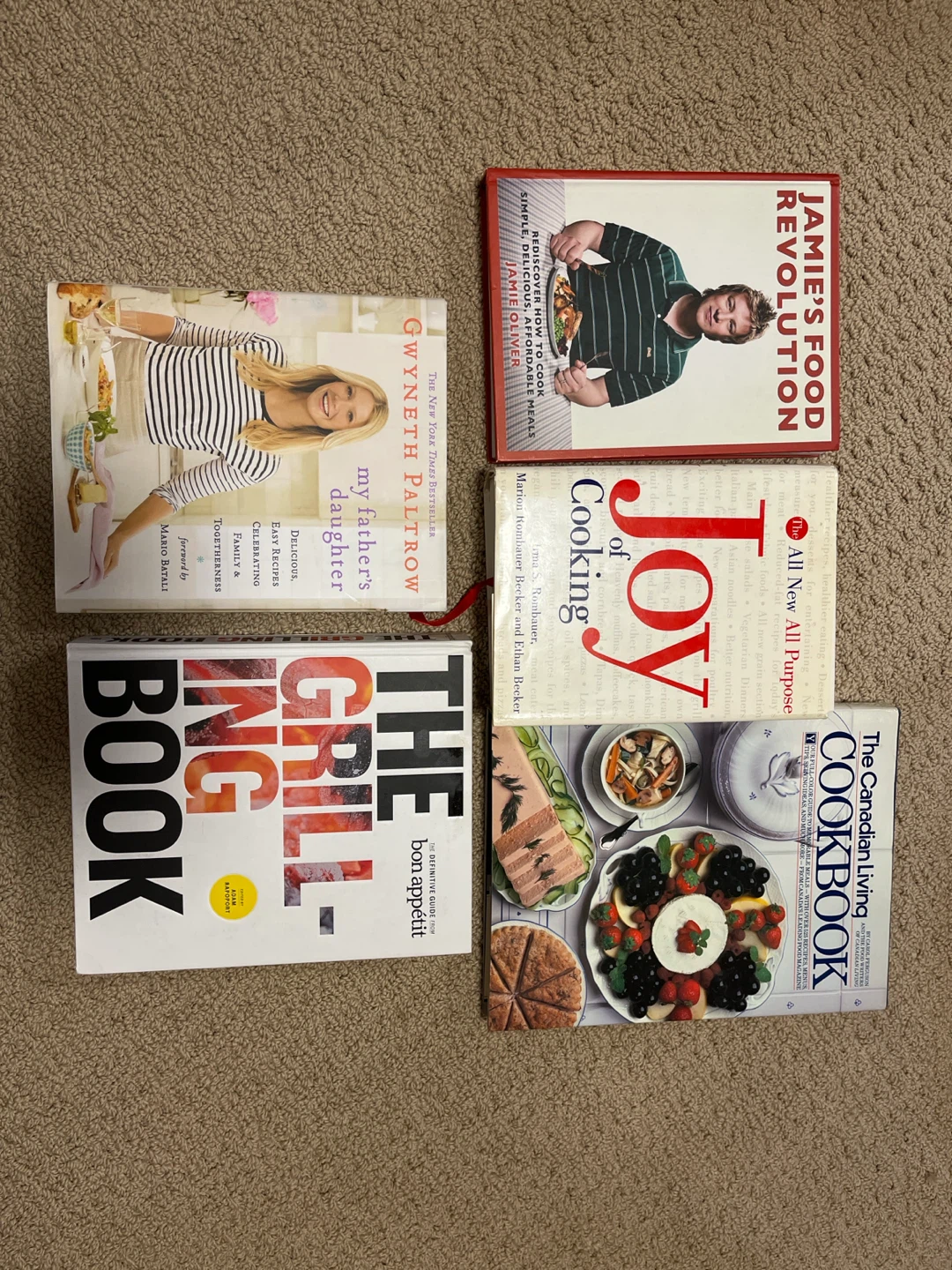 Collection of 5 Cookbooks