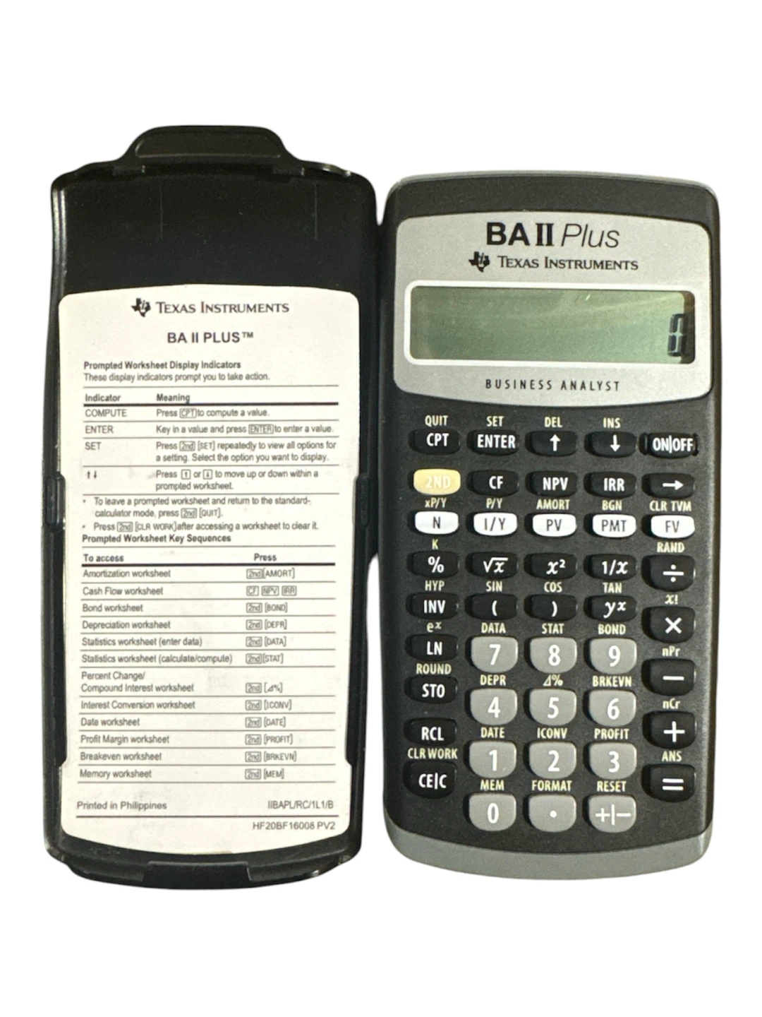 Texas Instruments BA II Plus Business Analyst Calculator