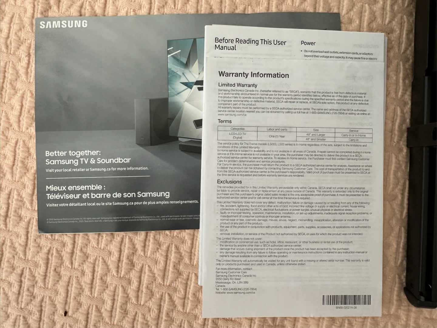 43” Samsung TV + Full Motion TV Wall Mount - photo 3