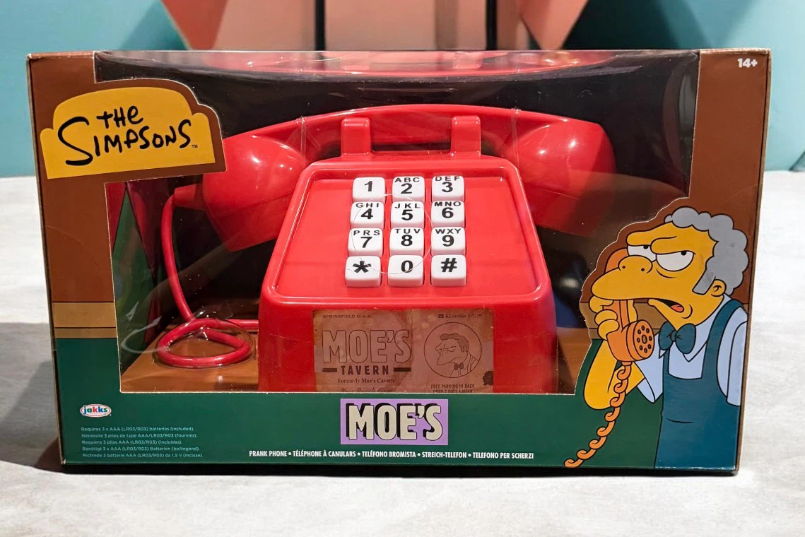 The Simpsons Moe's Tavern Red Toy Phone - photo 2