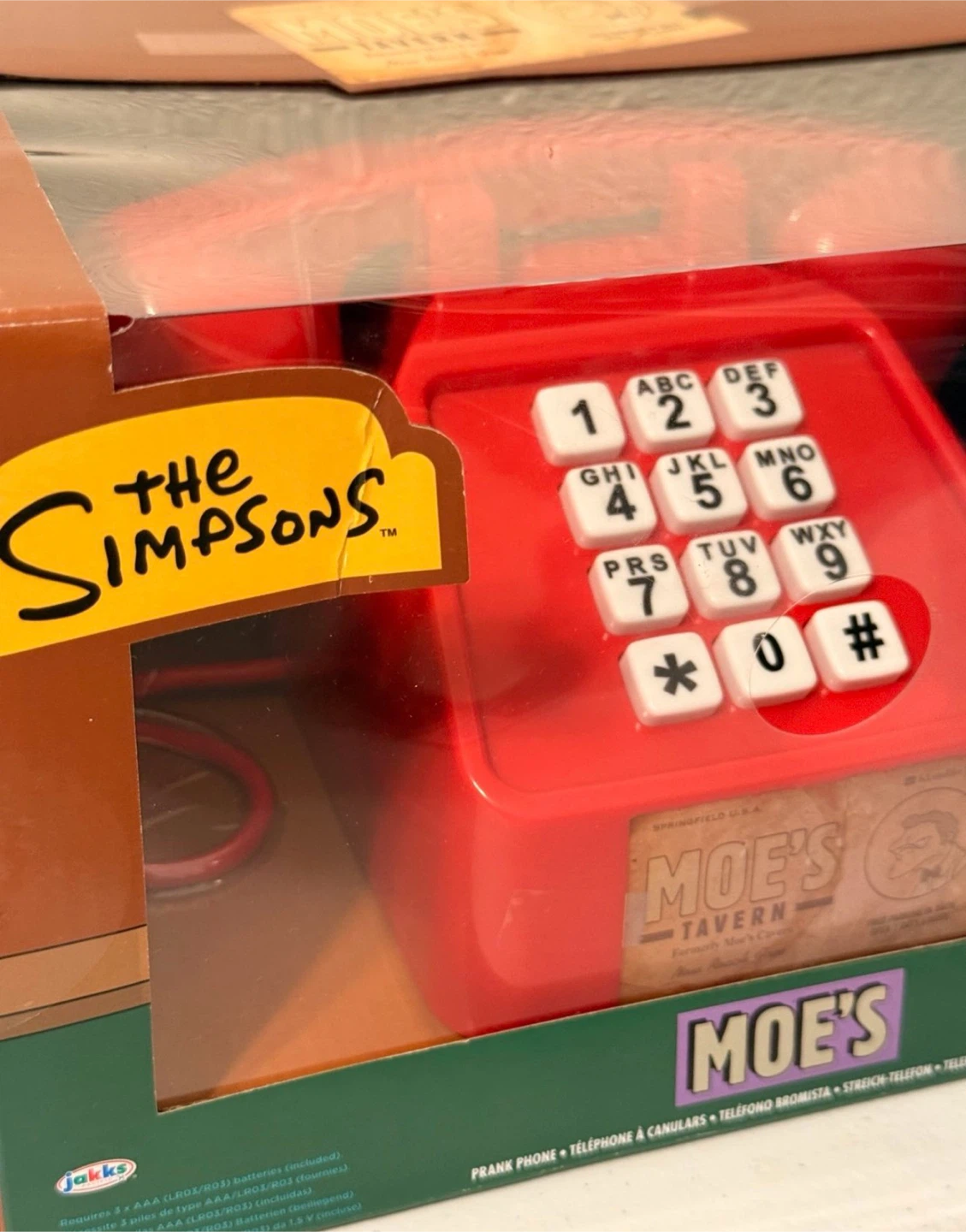 The Simpsons Moe's Tavern Red Toy Phone - photo 3