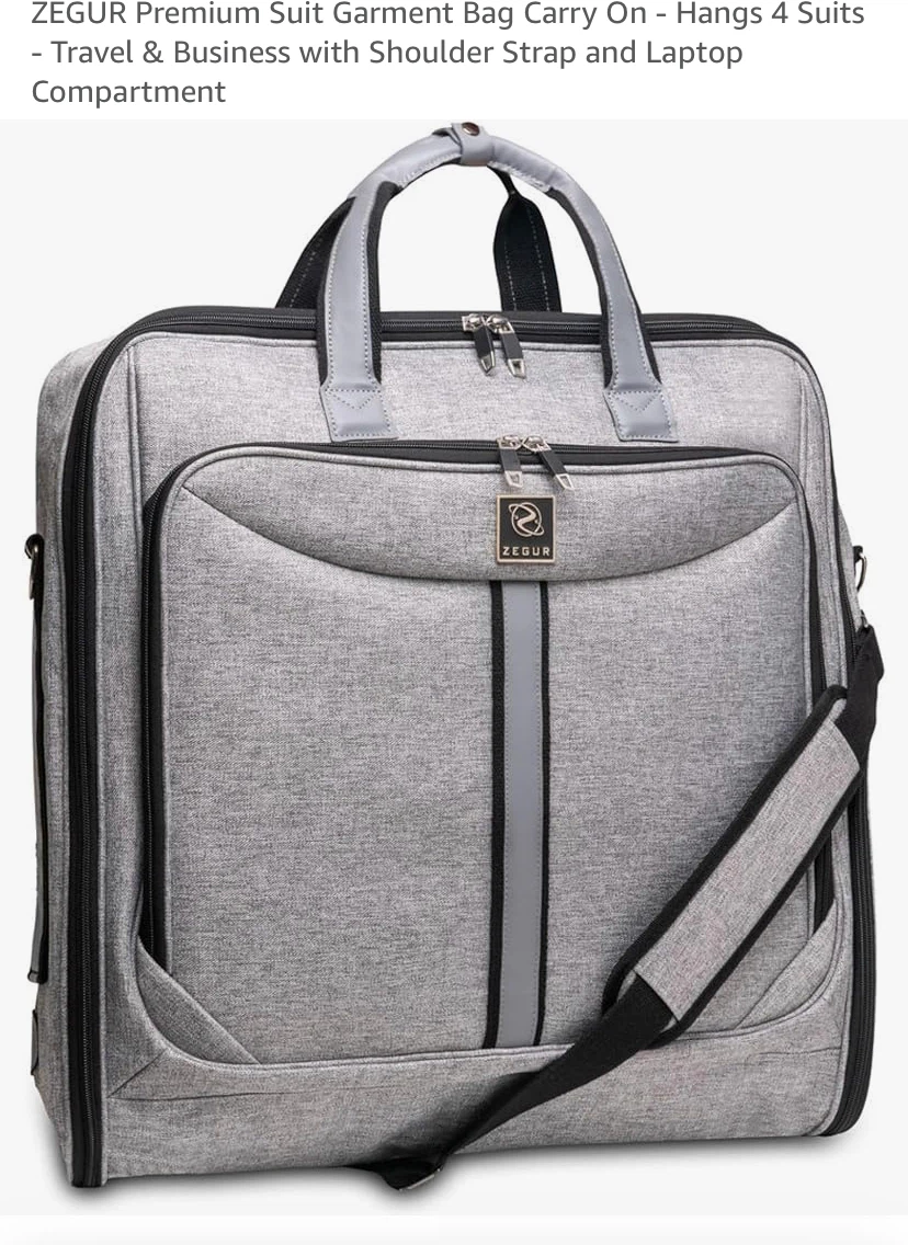 ZEGUR Premium Suit Garment Bag Carry On - photo 2