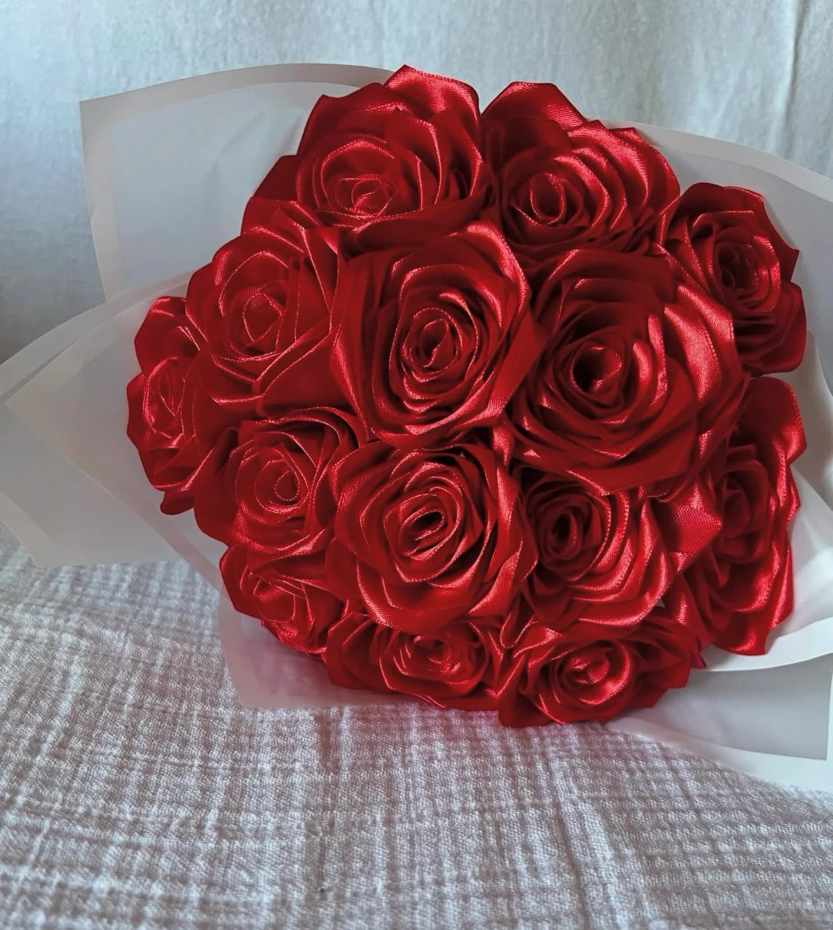 Red Satin Rose Bouquet