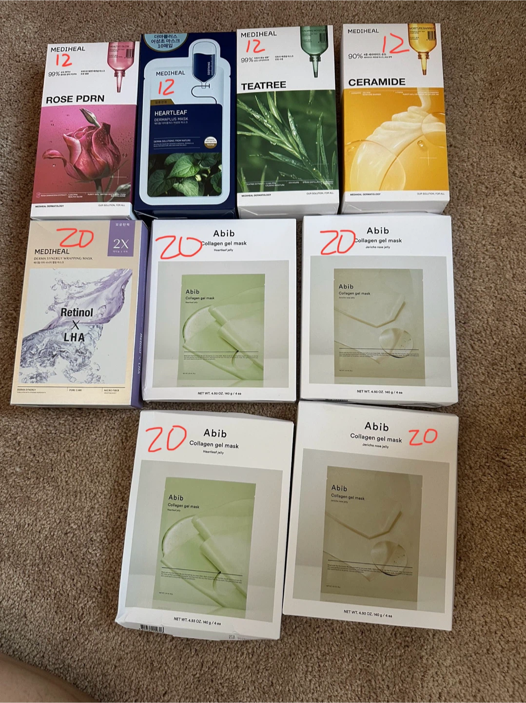 Mediheal & Abib Face Masks - Assorted Variety