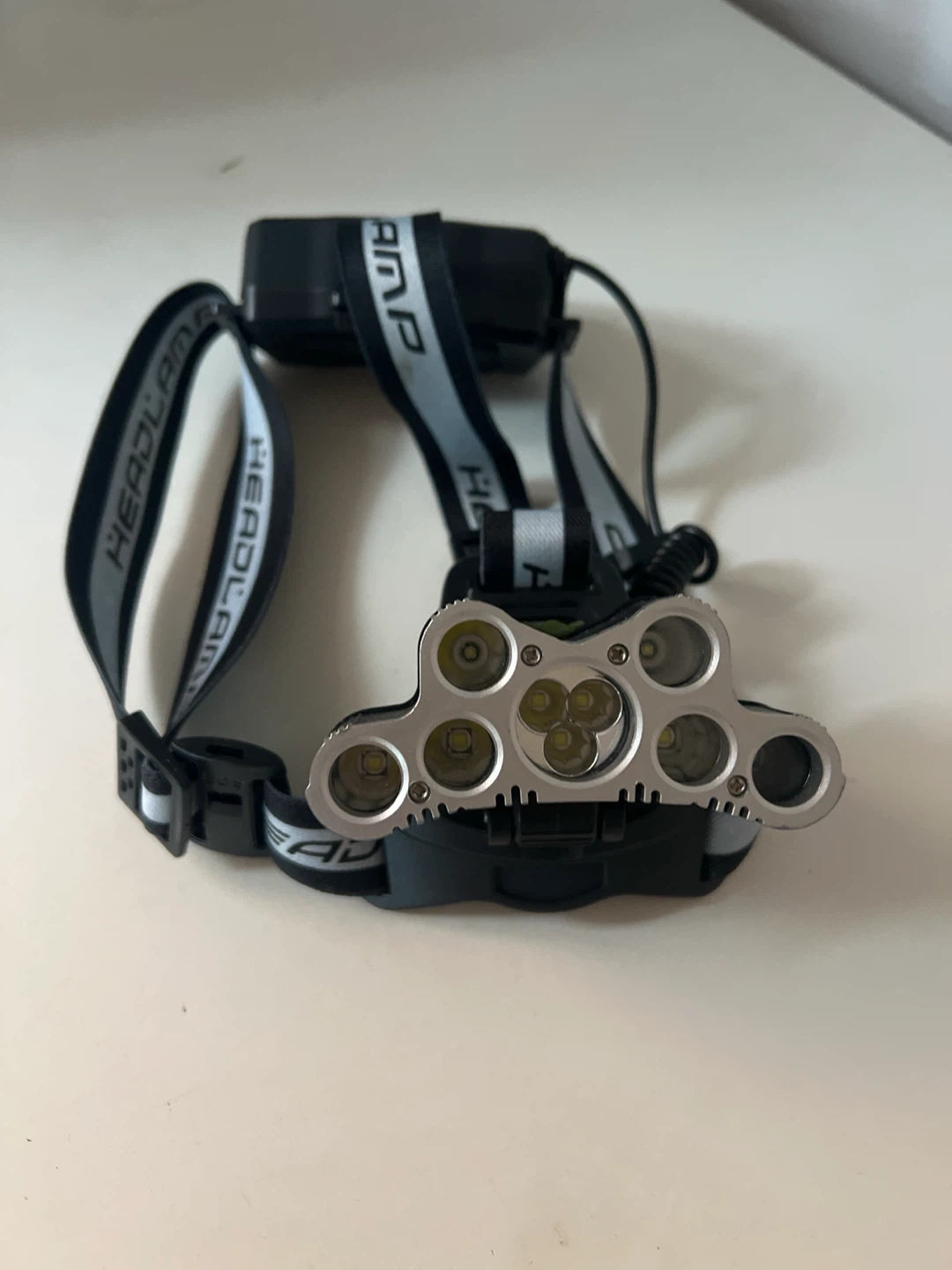 Headlamp with multiple LEDs and adjustable strap