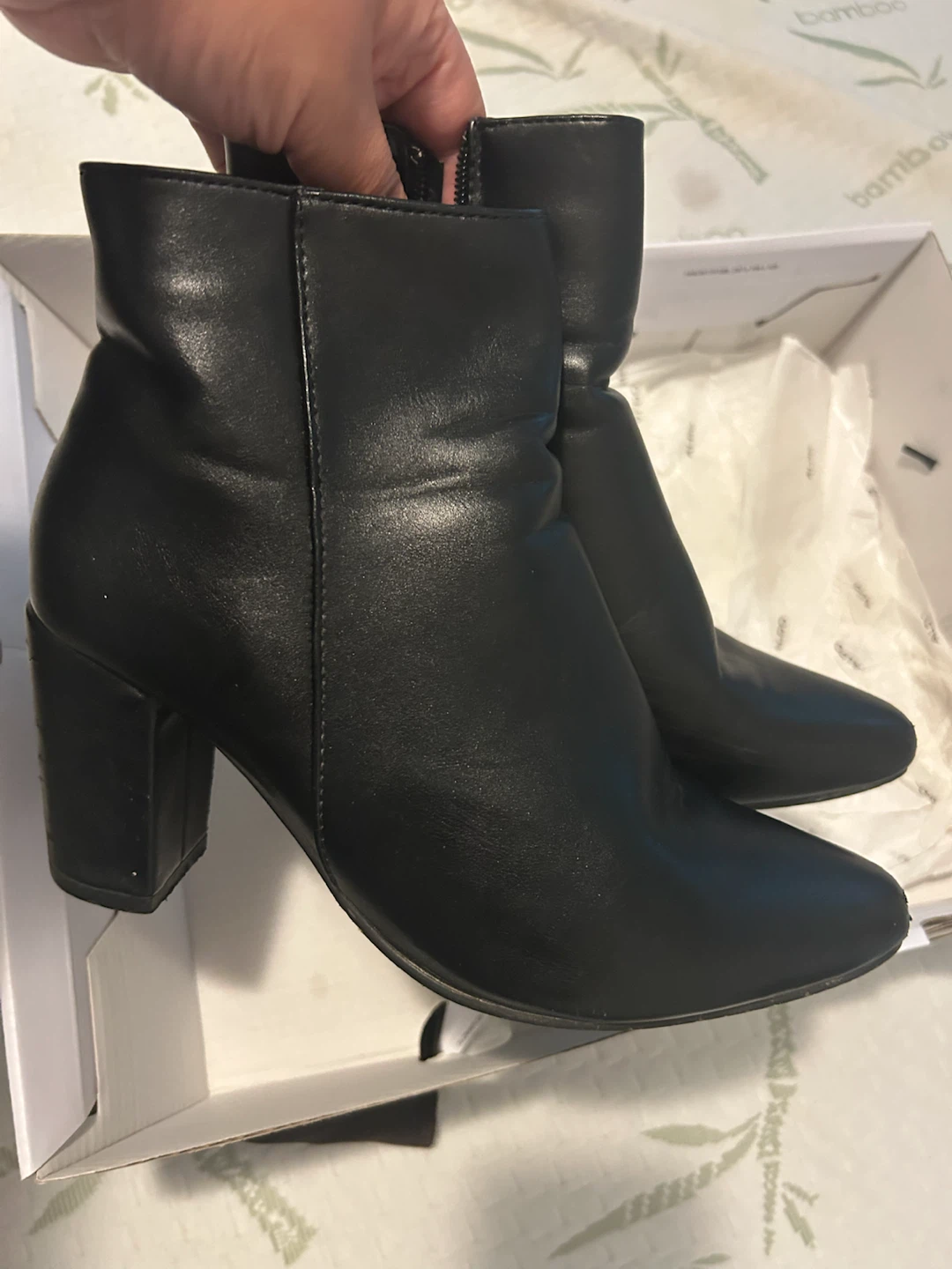 Black Heeled Ankle Boots - photo 2