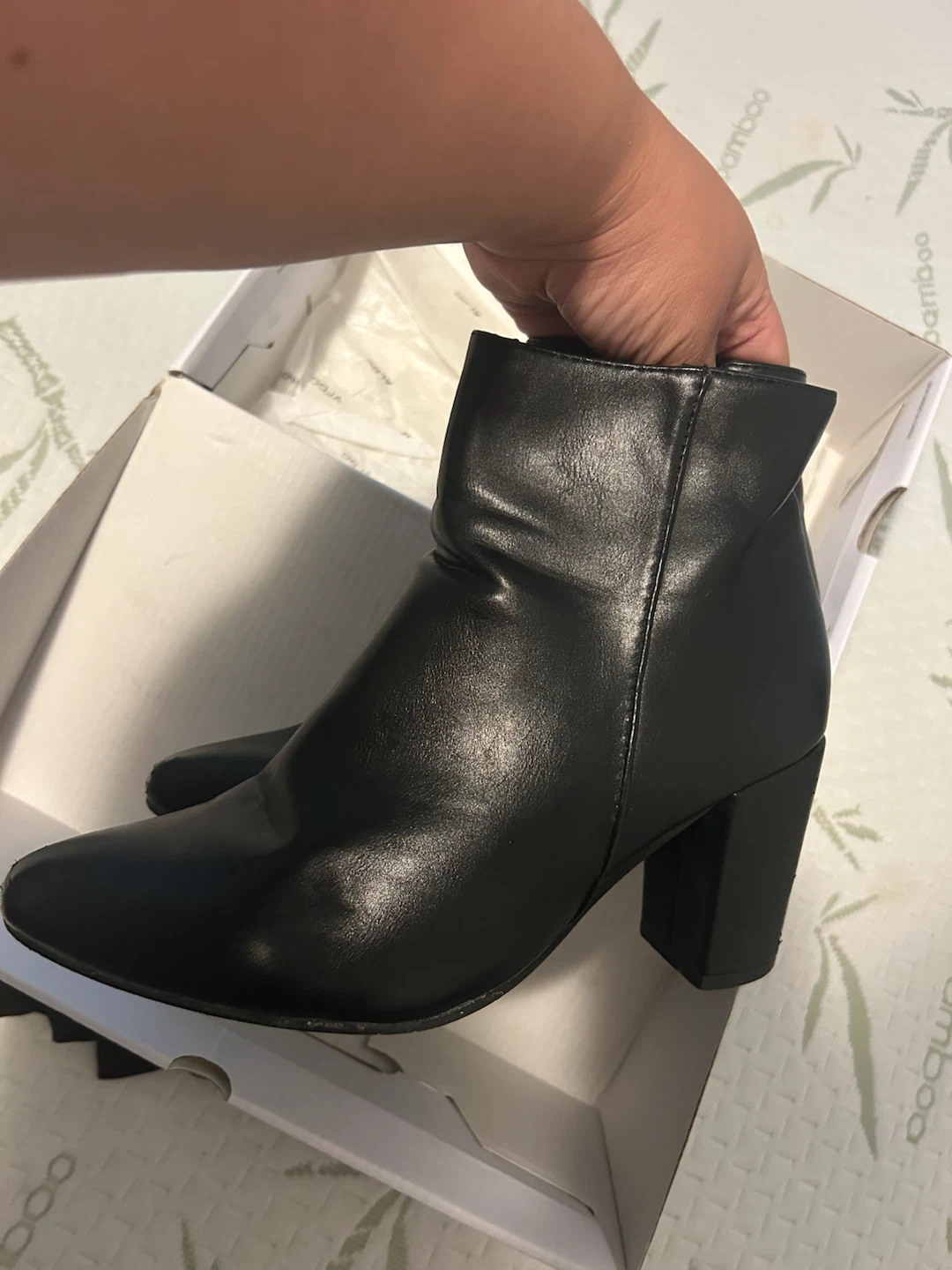 Black Heeled Ankle Boots - photo 3