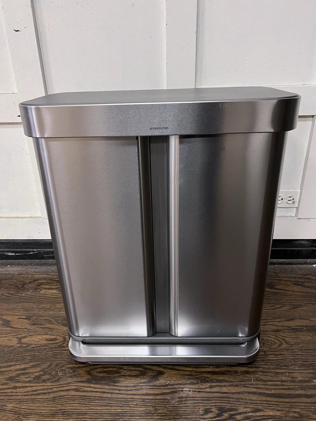 Simplehuman Stainless Steel Dual Compartment Trash Can