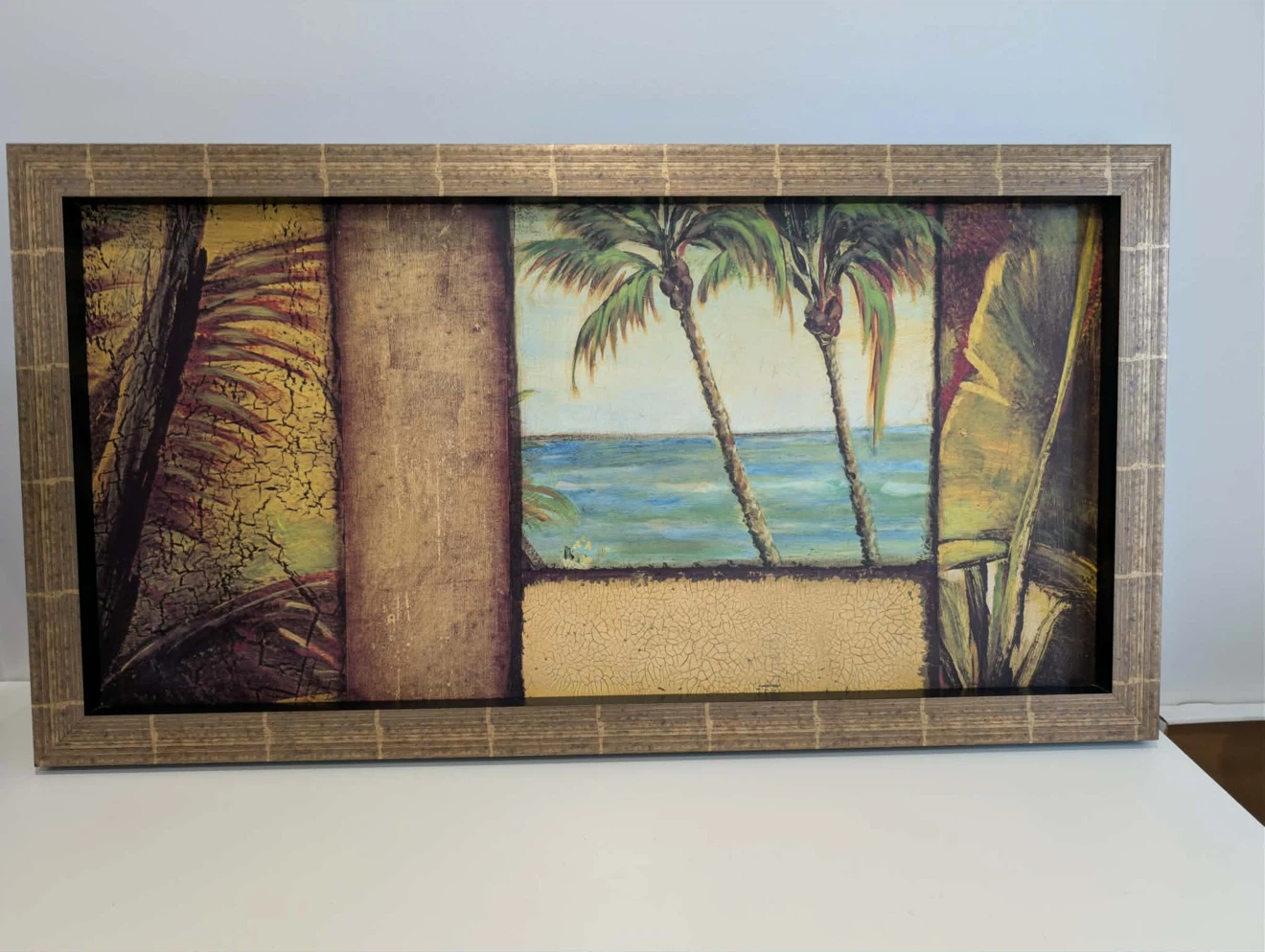 Framed Tropical Beach Wall Art