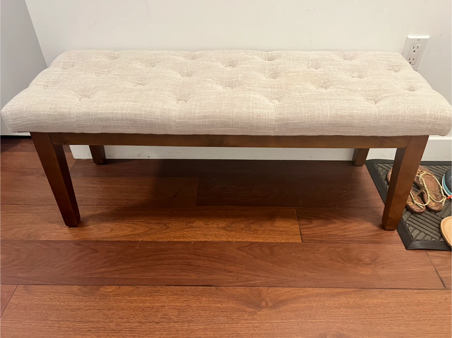 Tufted Upholstered Bench - photo 2