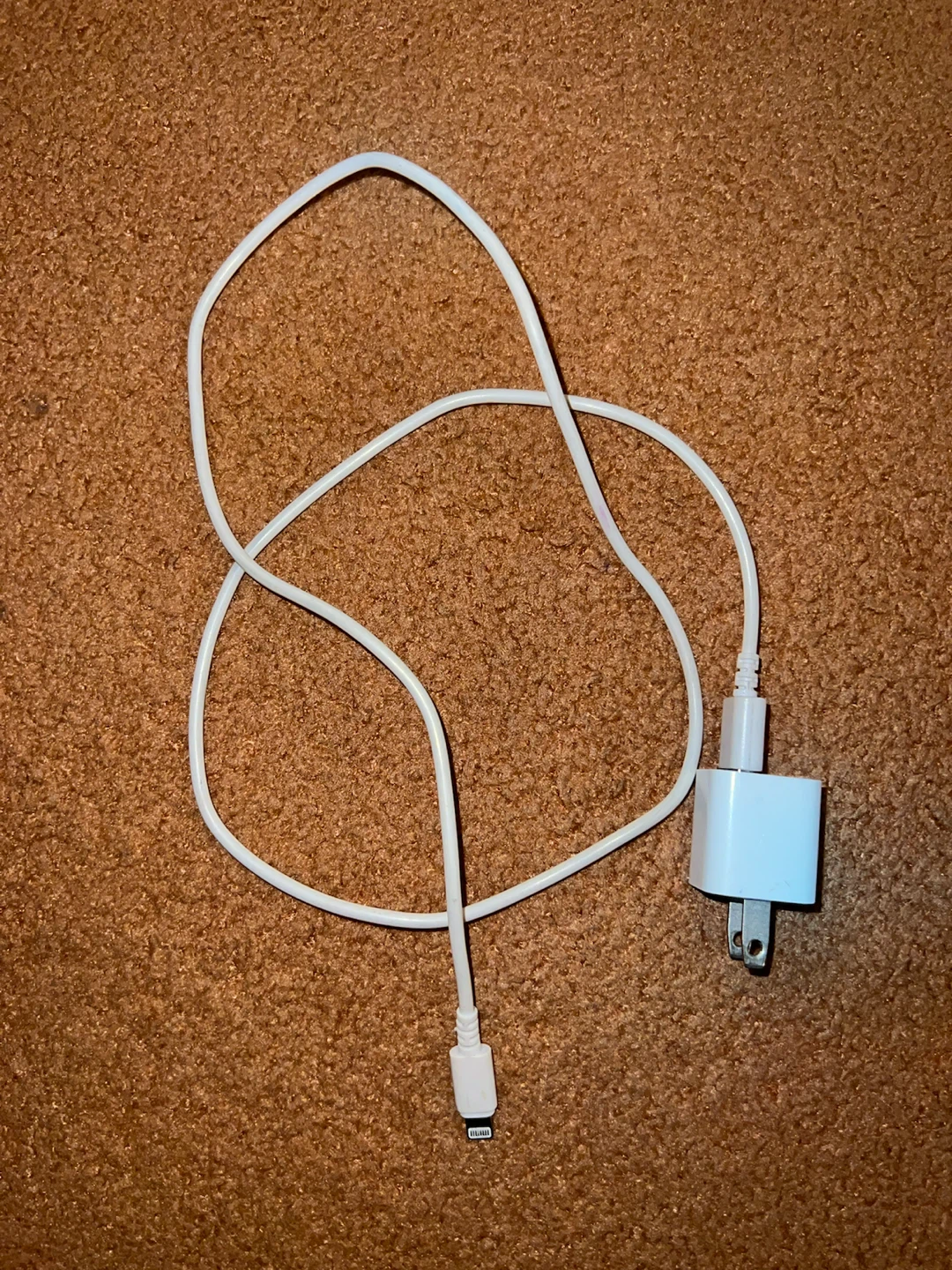 Apple iPhone Charger Block and Cable