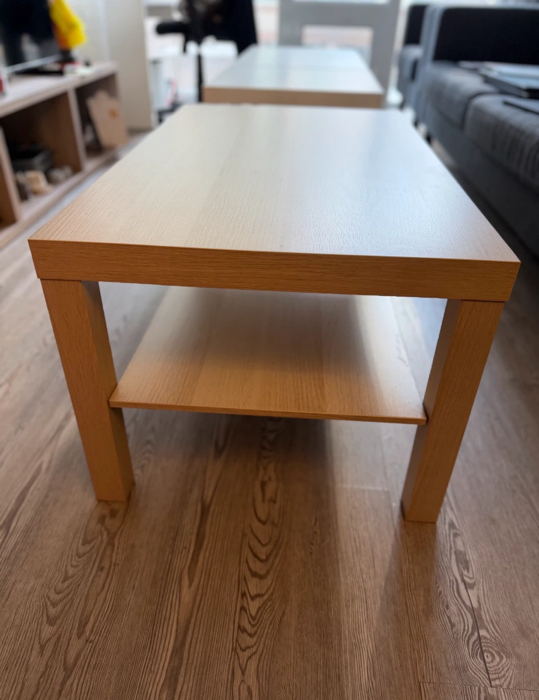 Wooden Coffee Table with Shelf - photo 2