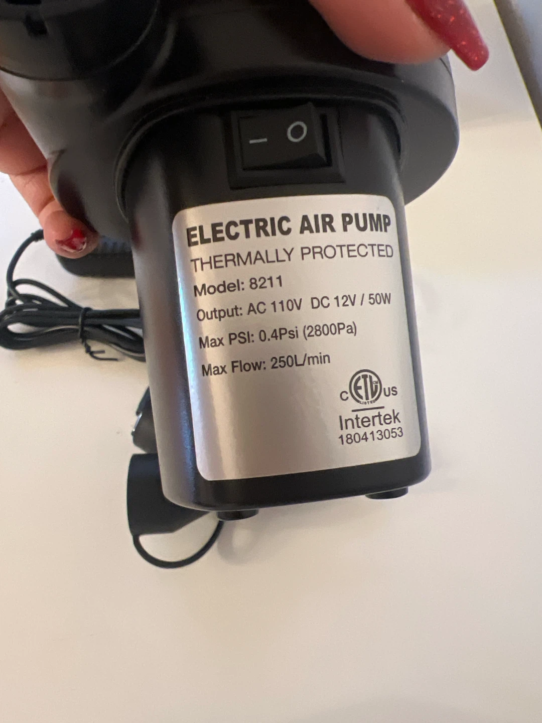 Electric Air Pump AC 110V DC 12V 50W - photo 3