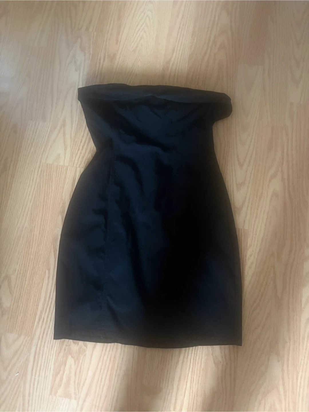 Divided Black Strapless Dress Size S