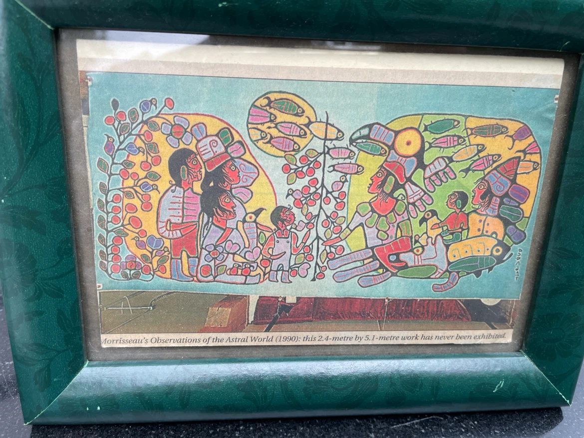 Norval Morrisseau Observations Astral World Framed Printed Image - photo 3