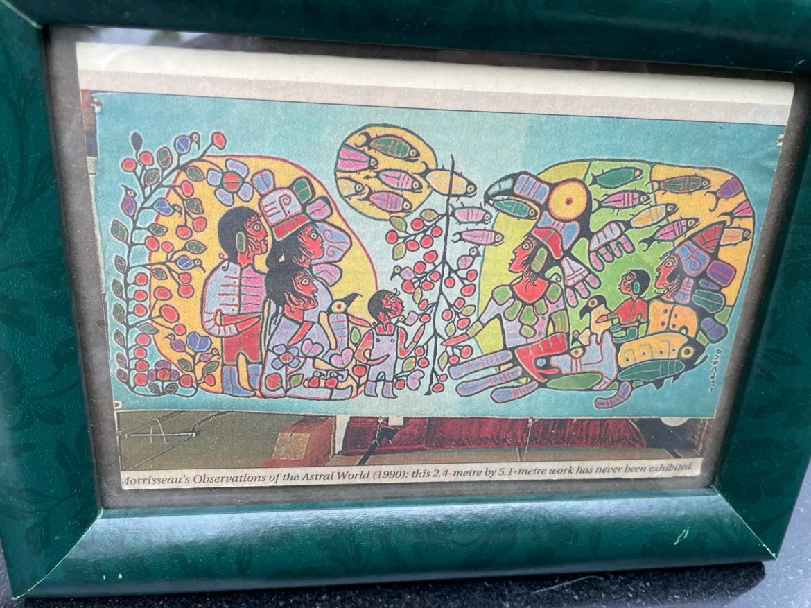 Norval Morrisseau Observations Astral World Framed Printed Image - photo 4