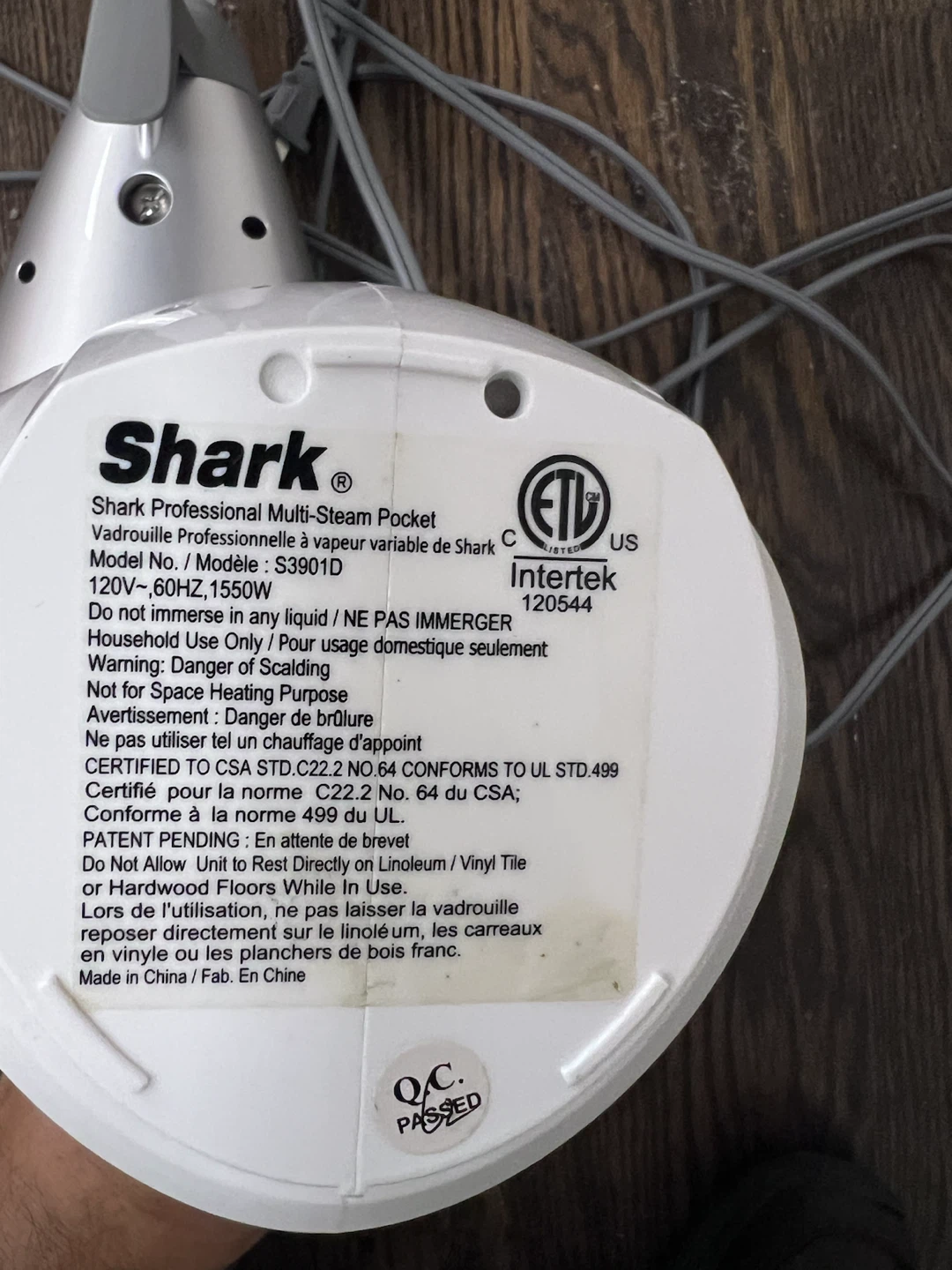 Shark Professional Multi-Steam Pocket Mop S3901D - photo 4