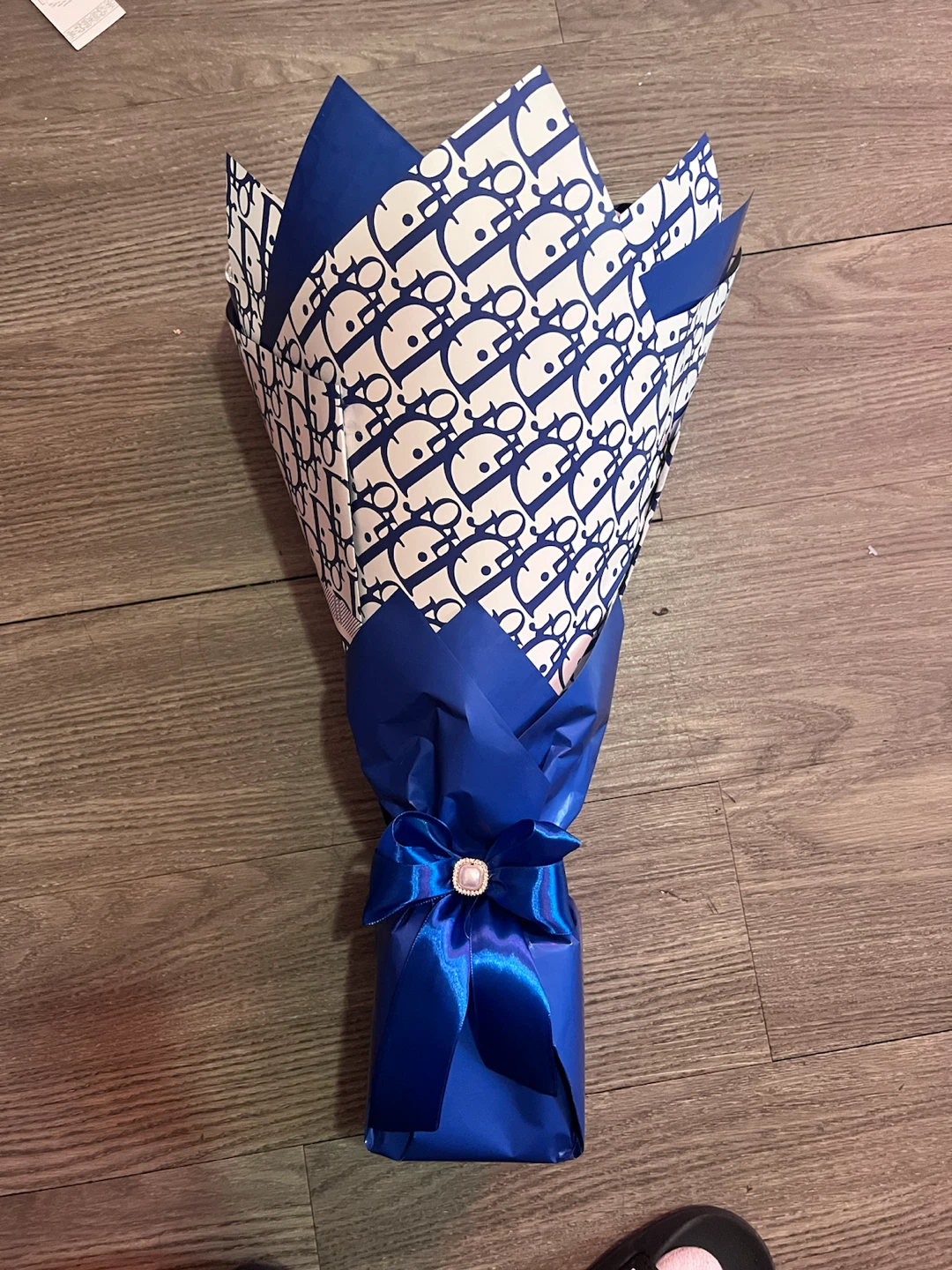 Blue Satin Rose Bouquet - photo 3