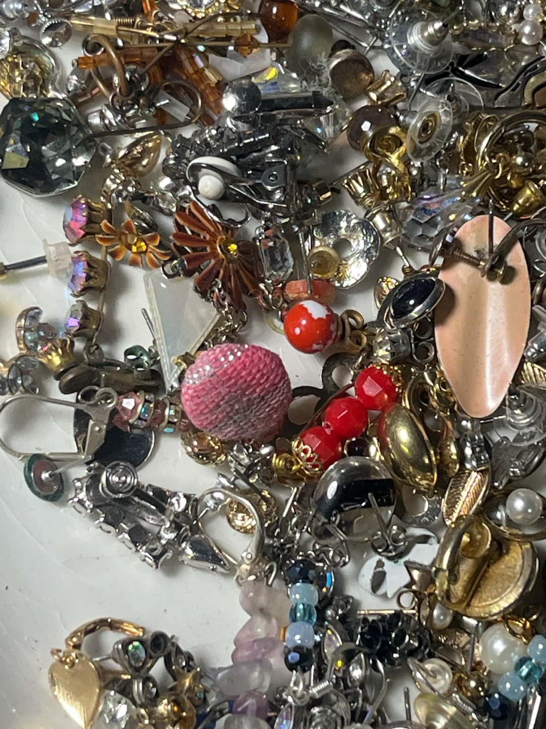 $5 Jewelry Craft Scrap Bundle – Huge 1.7 lb Lot (No Gold/Silver) - photo 3