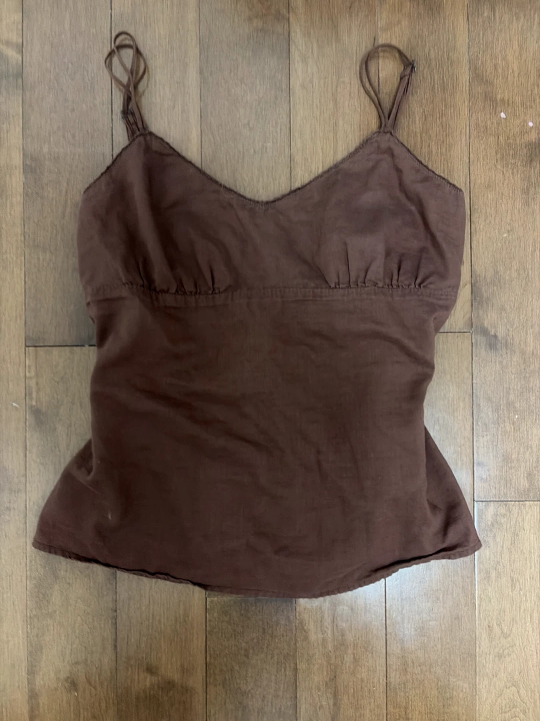 brown babydoll top - size 0