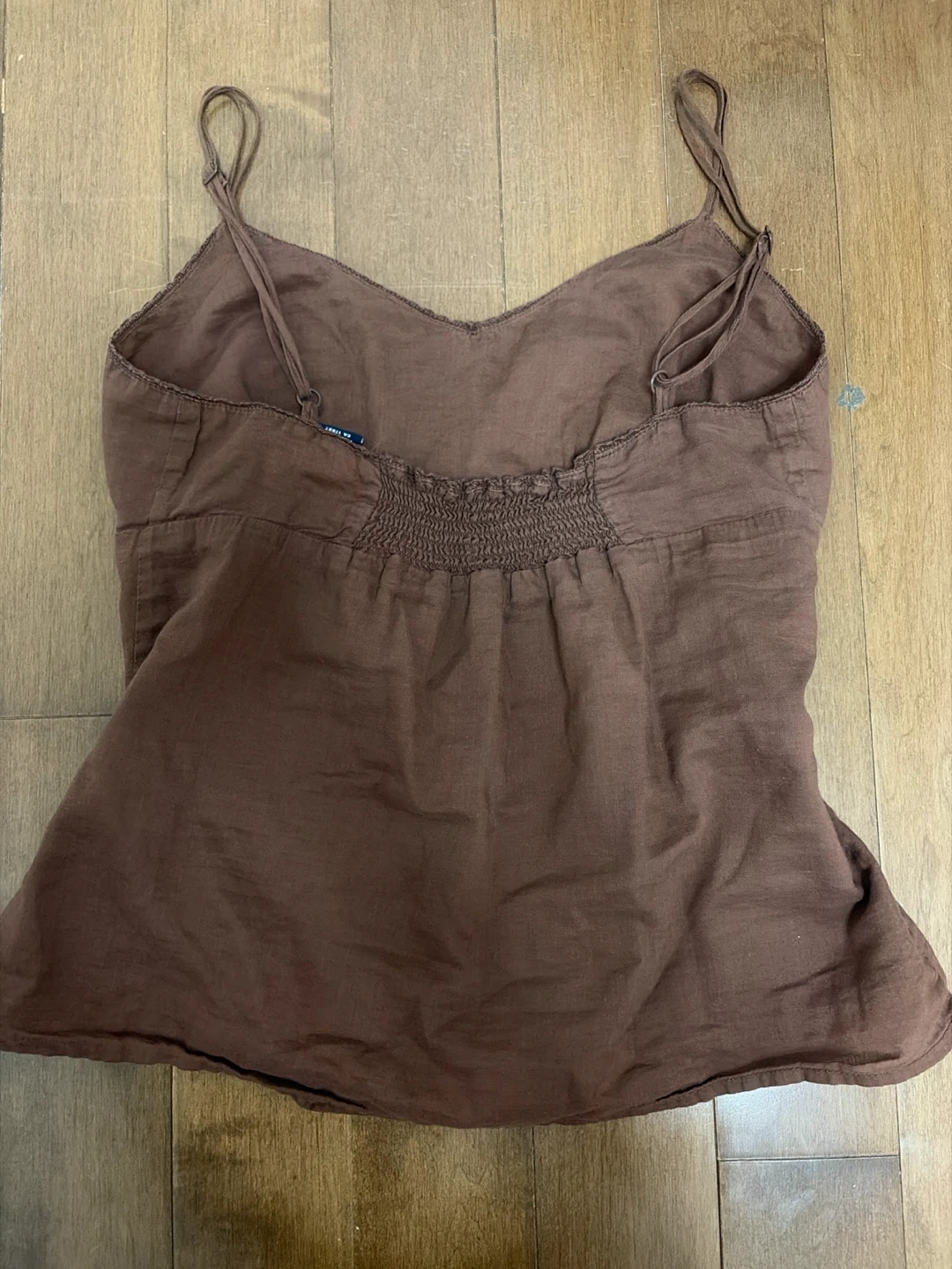 brown babydoll top - size 0 - photo 3