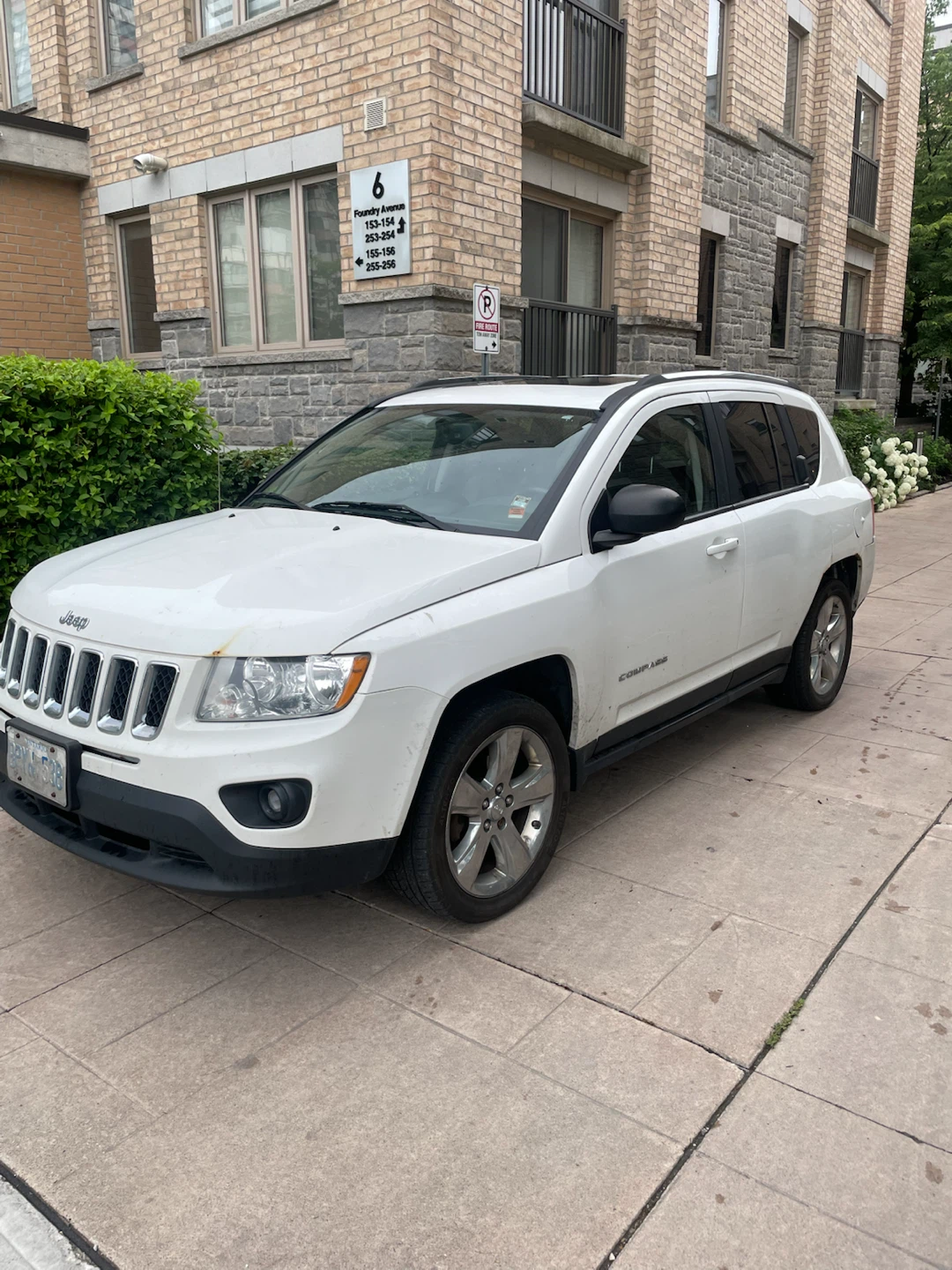 White Jeep Compass SUV
