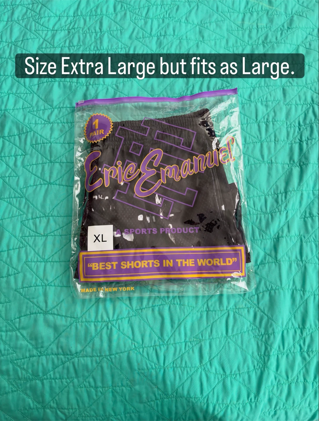 Eric Emanuel Black Skyline Shorts