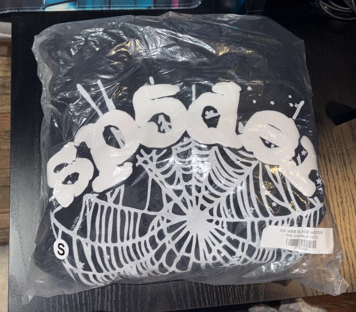 Black OG Web Sp5der Hoodie