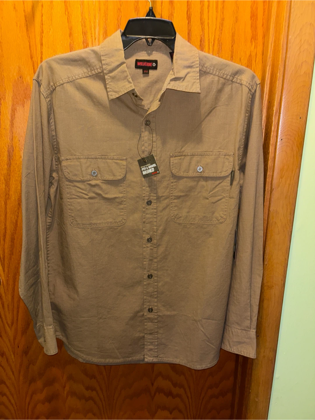 Wolverine Men's Long Sleeve Button Up Shirt