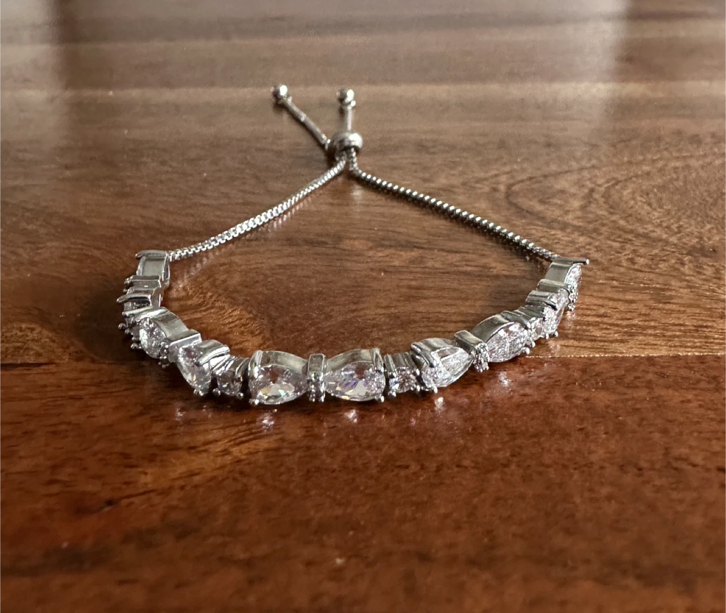 Adjustable Crystal Tennis Bracelet