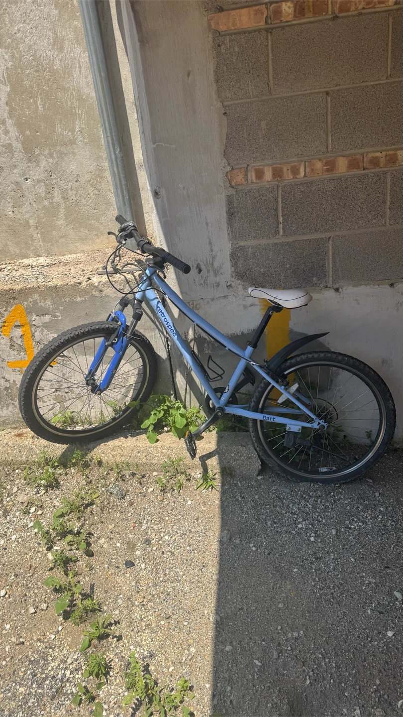 Blue kids bicycle