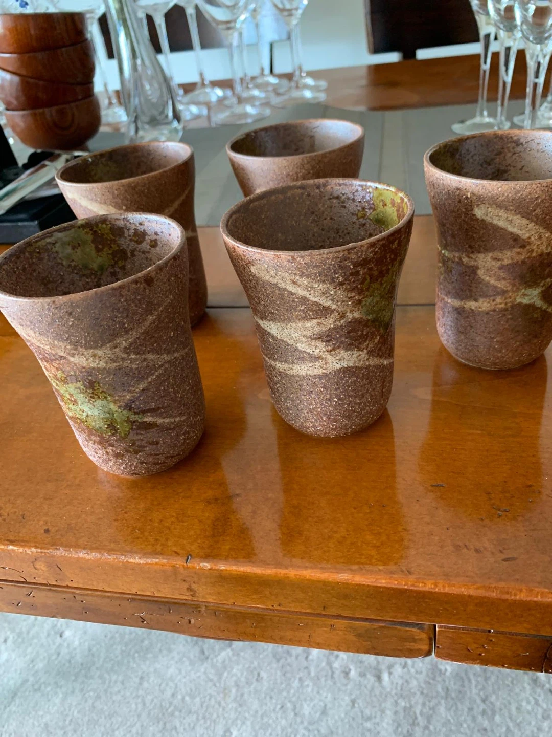 Set of 5 Ceramic Tumblers