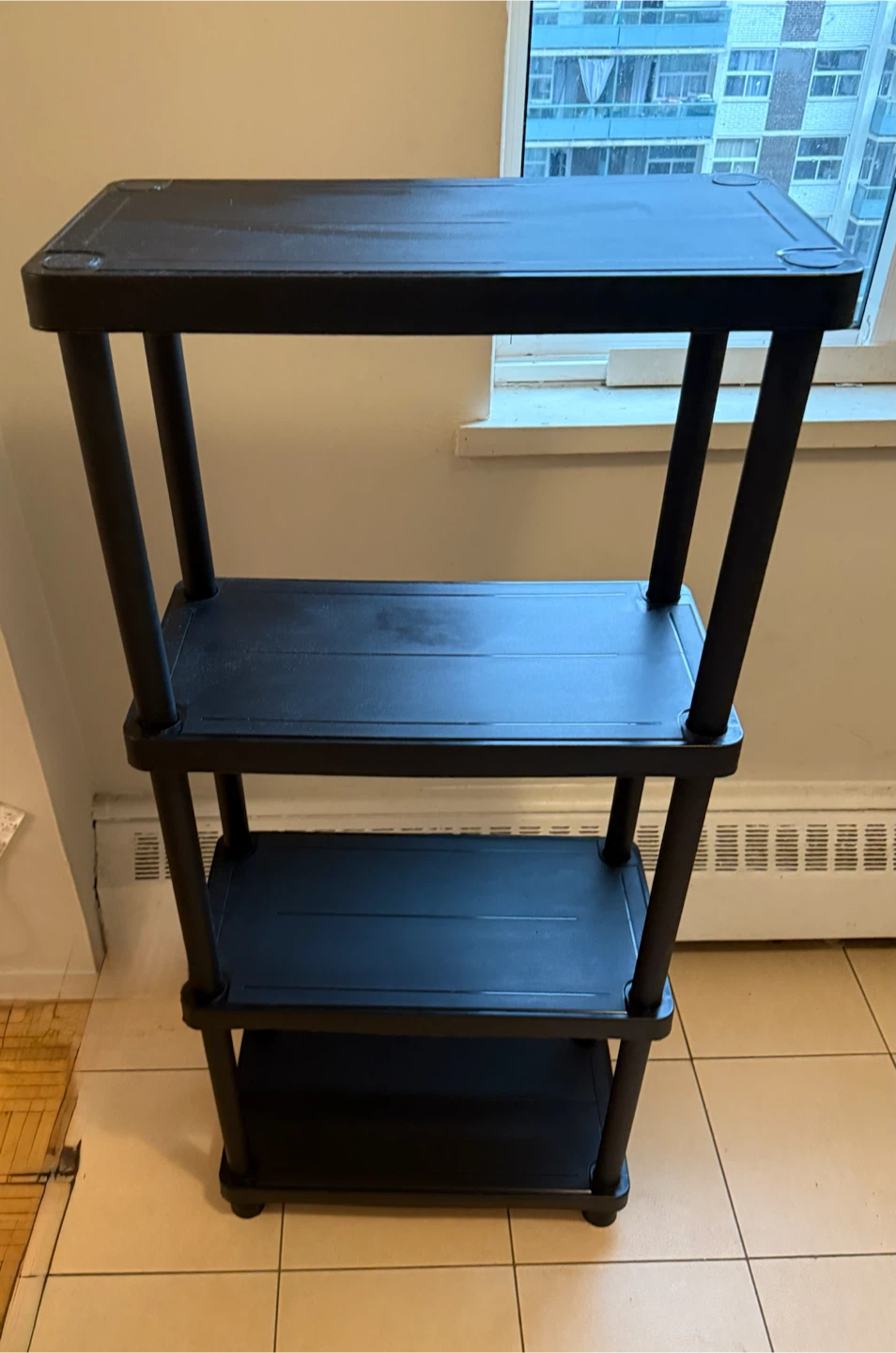 4-Tier Black Storage Shelf - photo 2