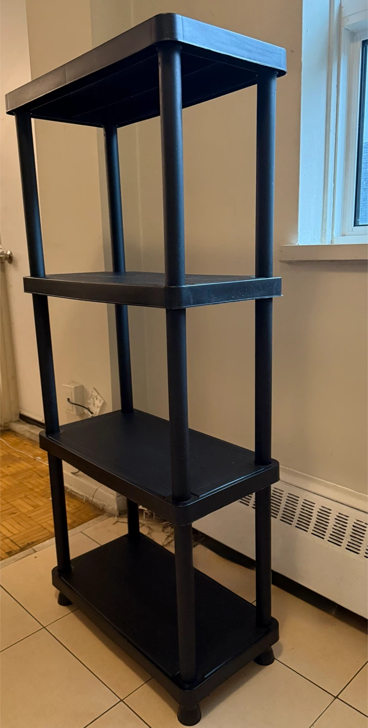4-Tier Black Storage Shelf - photo 3