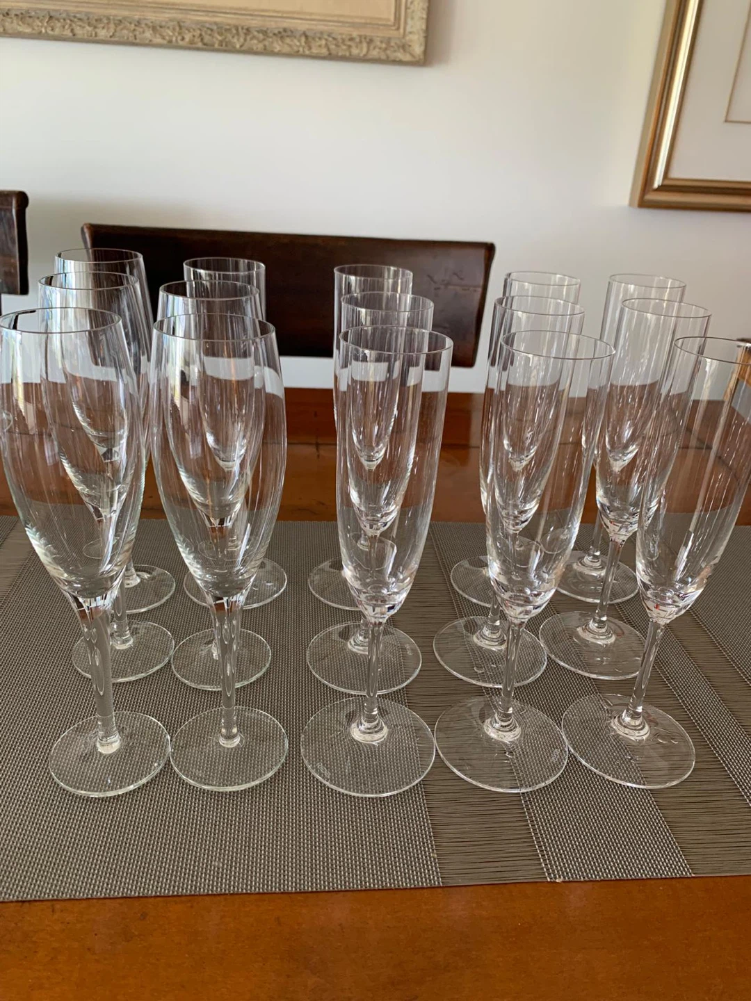 Set of 15 Champagne Flutes