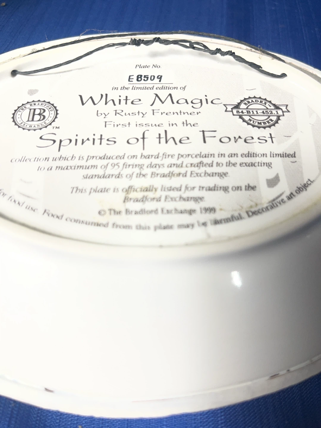 Bradford Exchange "White Magic" Decorative Plate - photo 4