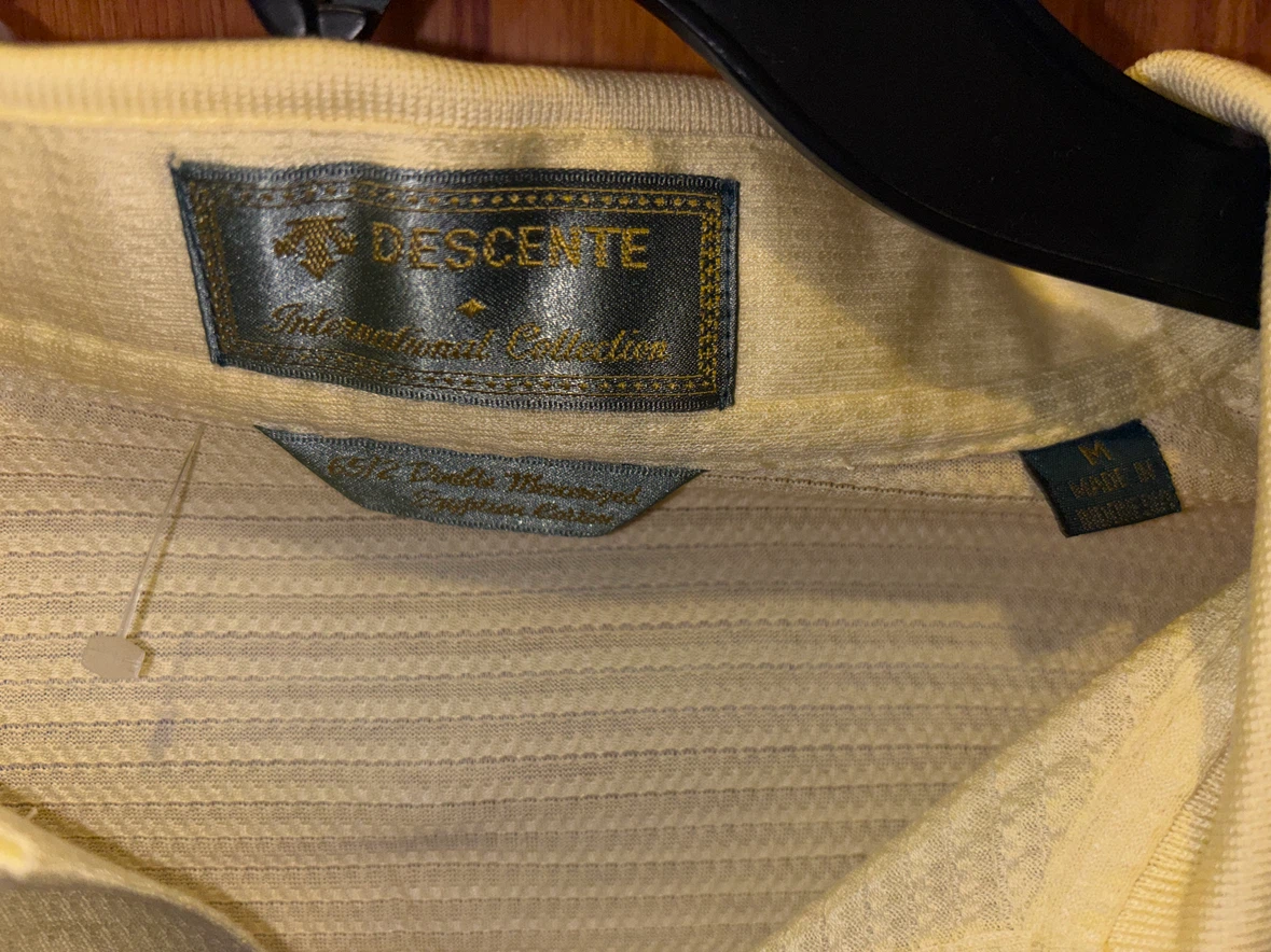 Descente Men's Yellow Polo Shirt - photo 2