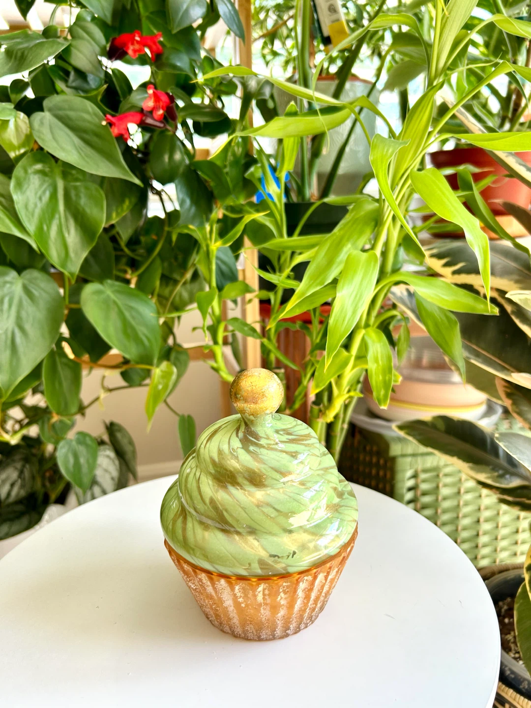 Anthropologie Pistachio Cupcake Candle 🧁🕯️