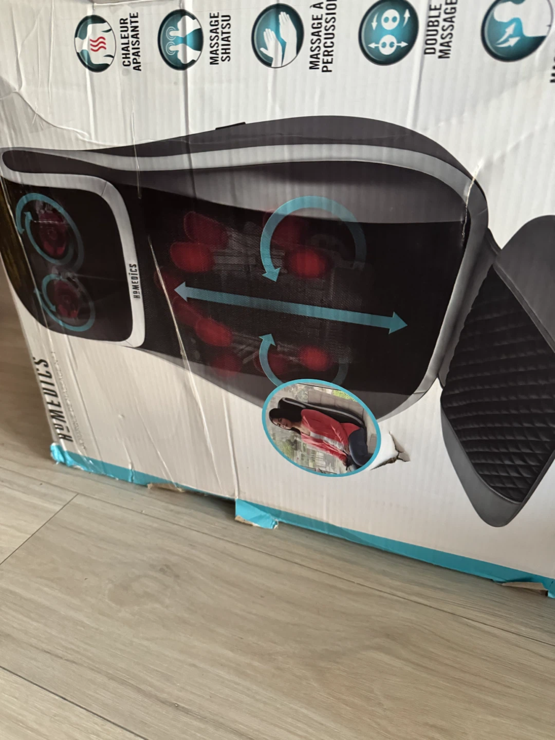 HoMedics Shiatsu 3D Tritouch Massage Cushion with Heat