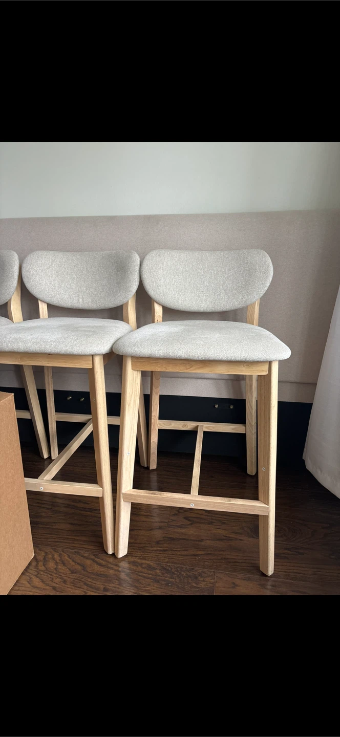 ✨ Bouclair Counter Stools – Set of 3 ✨