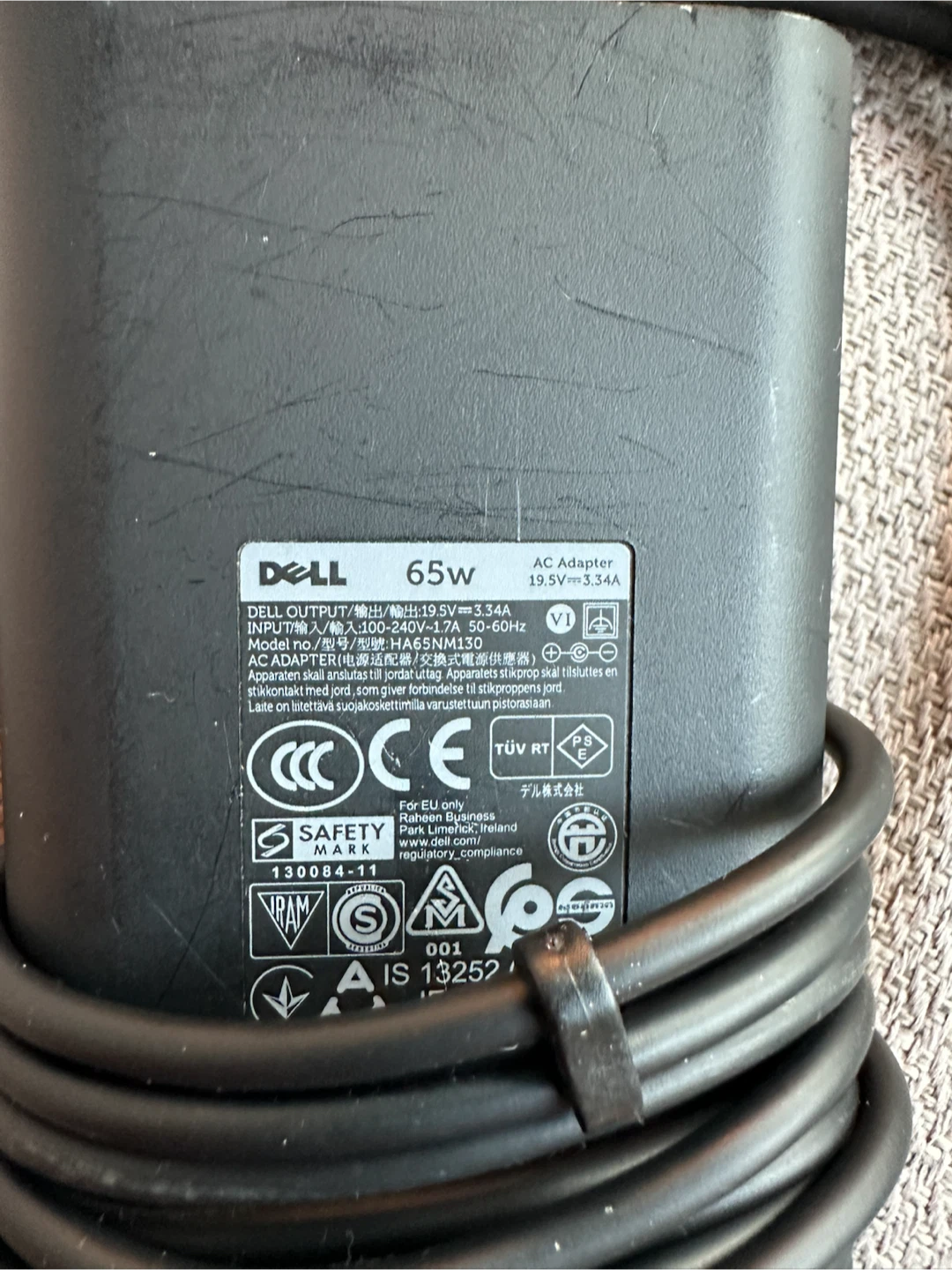 Dell slim AC Adapter 65W 19.5V 3.34A - photo 2