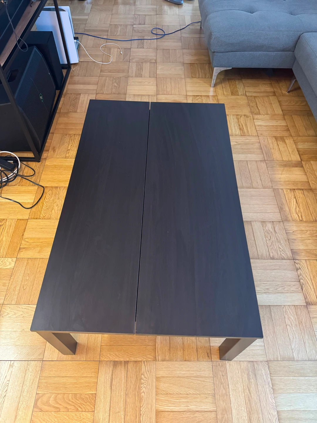 Black Coffee Table with Storage