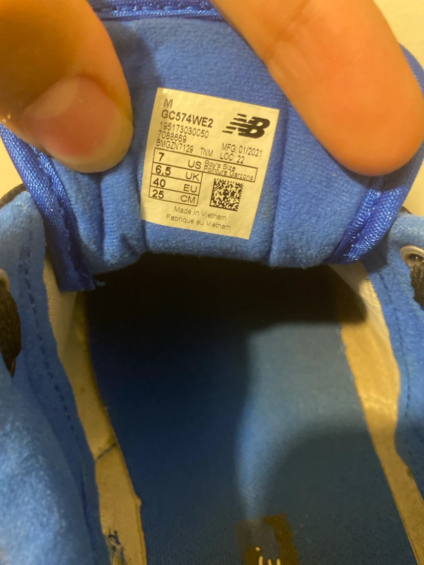 New Balance 574 Blue Running Shoes - photo 3