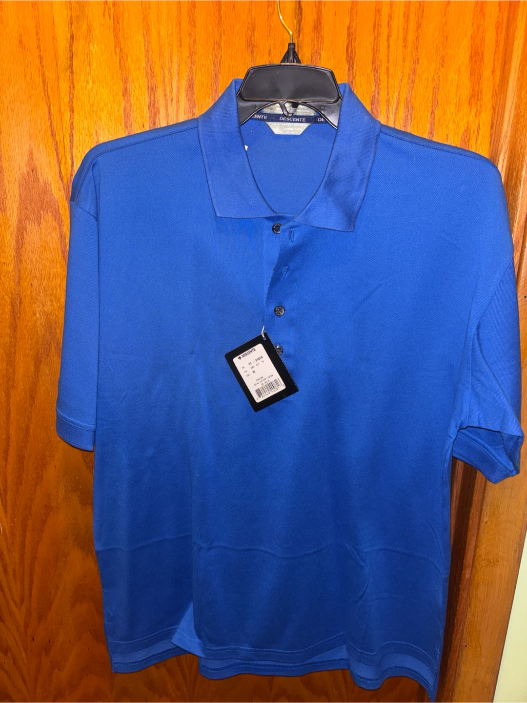 Descente Blue Polo Shirt - Size M
