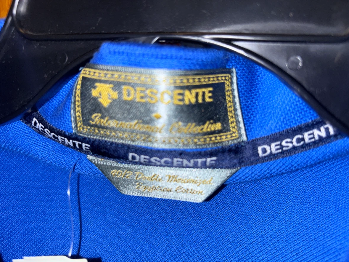 Descente Blue Polo Shirt - Size M - photo 2