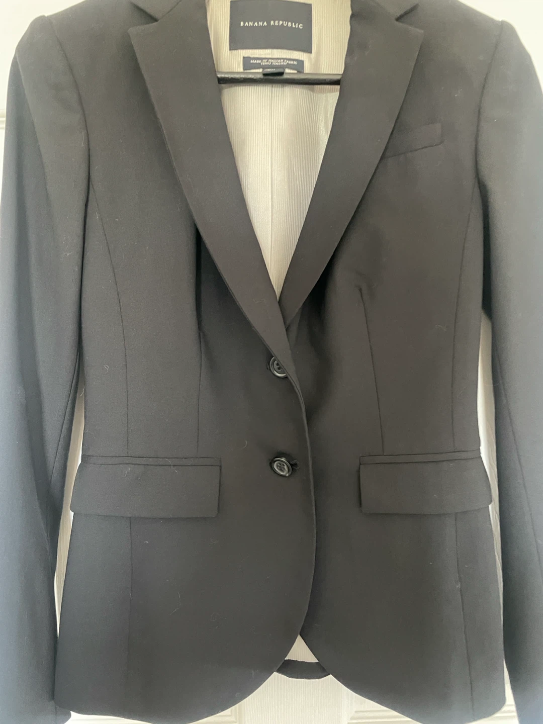 Banana Republic Tuxedo Jacket 96% Virgin Wool Sz 2 - photo 3