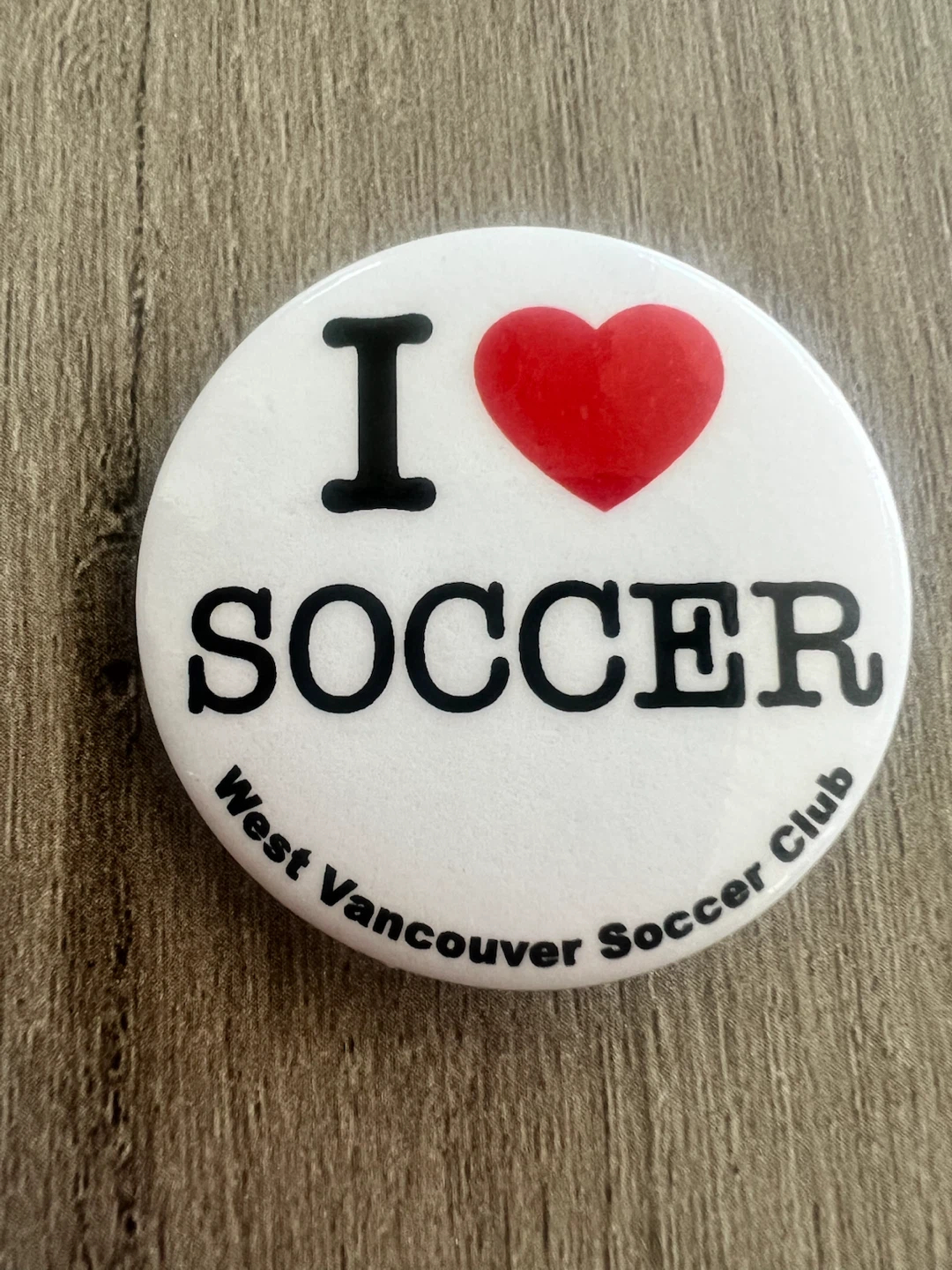 I Love ❤️ Soccer Pin - West Vancouver Soccer Club - photo 2