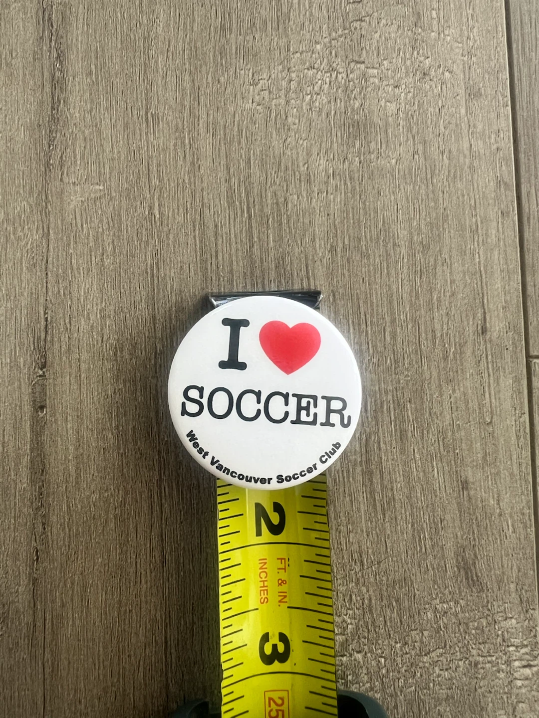 I Love ❤️ Soccer Pin - West Vancouver Soccer Club - photo 3