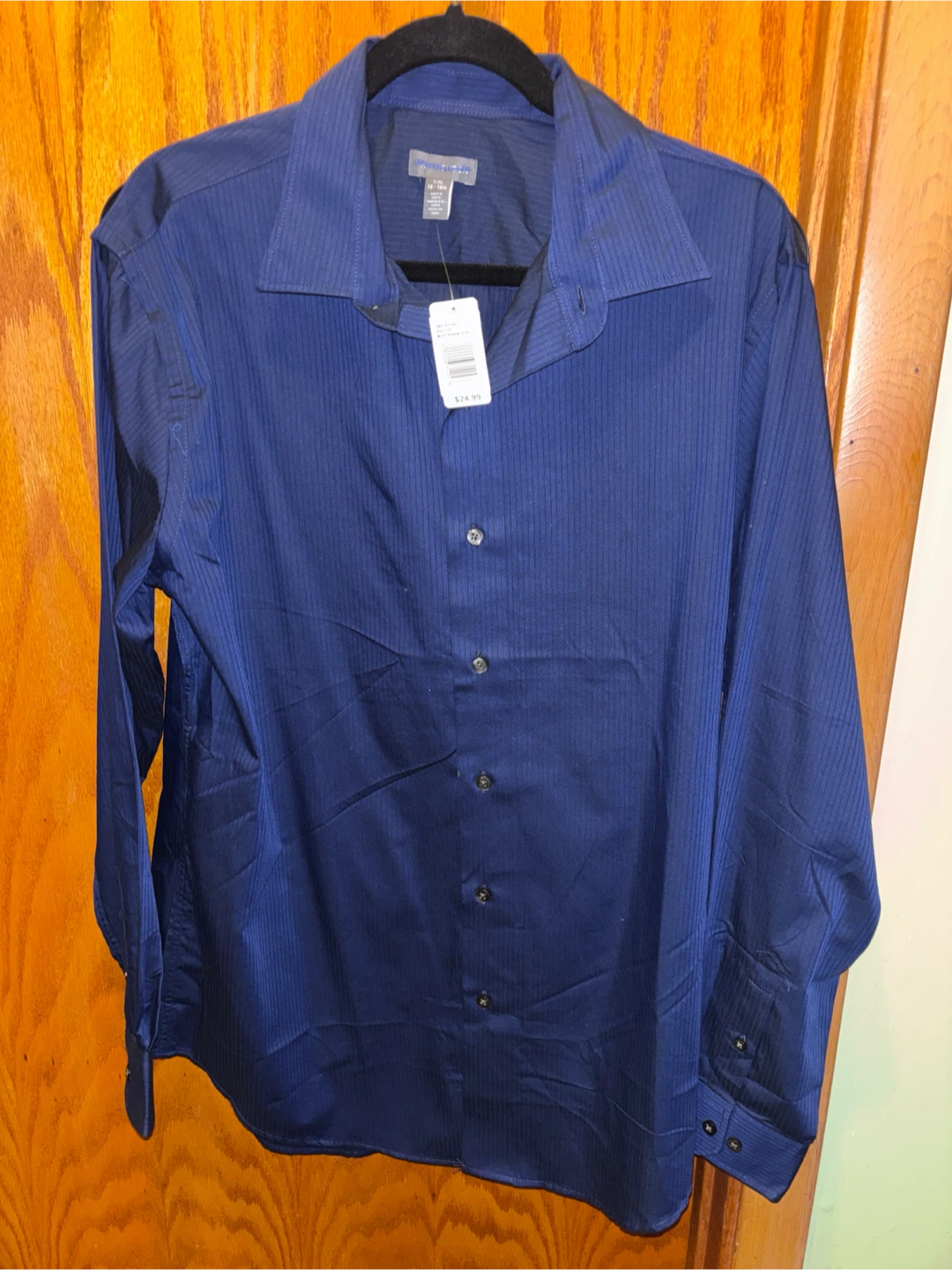 Van Heusen Men's Shadow Stripe Dress Shirt L/G