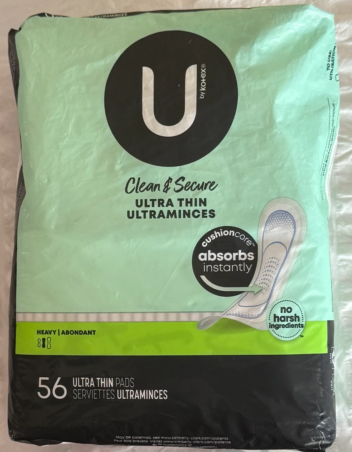 Kotex Ultra Thin Pads (Heavy) $5.00 -  43 Sealed Pouches